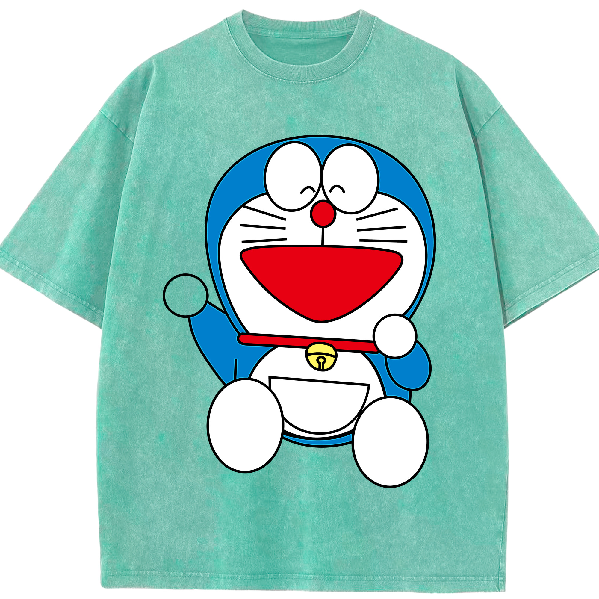 （画像用） ドラえもん Doraemon 綿100% ヴィンテージ風 半袖Tシャツ（フロントプリント）